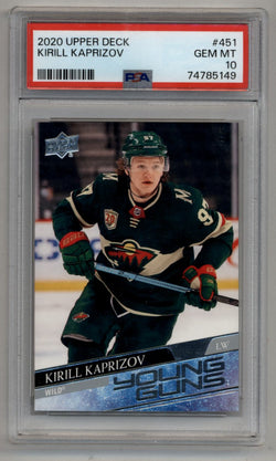 Kirill Kaprizov 2020-21 Upper Deck Young Gun #451 PSA 10 Gem Mint 5149