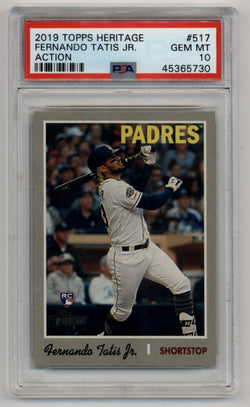 Fernando Tatis Jr 2019 Heritage Action #517 PSA 10 Gem Mint