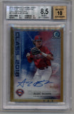 Alec Bohm 2018 Bowman Chrome Draft Picks Class of '18 Gold Refractor Auto 05/50 BGS 8.5 Near Mint-Mint+ Auto 10