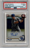 Bobby Witt Jr 2020 Bowman Paper Prospects Auto PSA 9 Mint