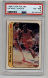 Michael Jordan 1986-87 Fleer Sticker #8 PSA 8 Near Mint-Mint