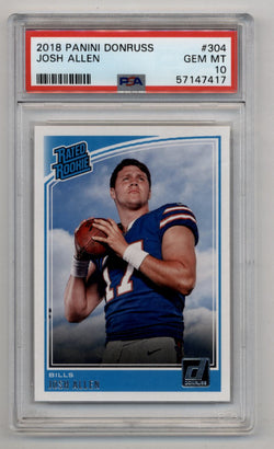 Josh Allen 2018 Donruss #304 PSA 10 Gem Mint 7417