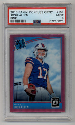 Josh Allen 2018 Optic Pink #154 Rated Rookie PSA 9 Mint 5821