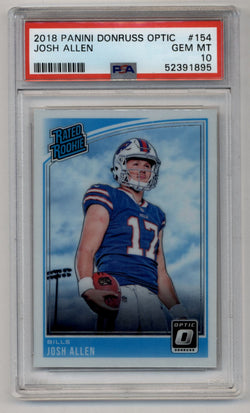 Josh Allen 2018 Donruss Optic #154 PSA 10 Gem Mint 1895