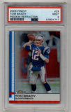 Tom Brady 2009 Finest Pigskin Refractor #29 PSA 9 Mint