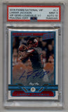 Lamar Jackson 2018 National VIP Gems Auto 1/1 PSA 9 Mint Auto 10