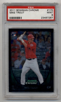 Mike Trout 2011 Bowman Chrome #175 PSA 9 Mint 7267