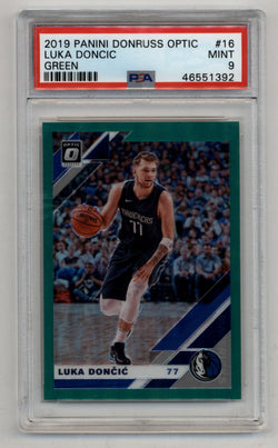 Luka Doncic 2019 Donruss Optic Green 5/5 Green PSA 9 Mint