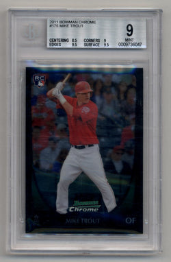 Mike Trout 2011 Bowman Chrome #175 BGS 9 Mint 6047