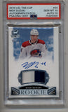 Nick Suzuki 2019-20 Upper Deck The Cup Auto Patch 96/99 PSA 10 Gem Mint Auto 10