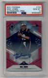 Mac Jones 2021 Phoenix Pink Auto 22/25 PSA 10 Gem Mint