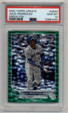 Julio Rodriguez 2022 Topps Update Green Foil 357/499 PSA 10 Gem Mint