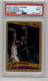 Tim Duncan 2005-06 Topps Chrome Gold Refractor #13 27/99 PSA 9 Mint