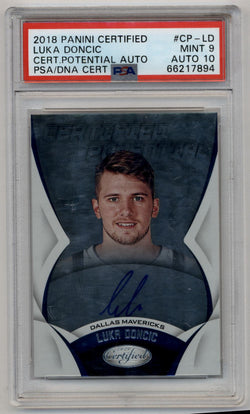 Luka Doncic 2018-19 Certified Potential Auto PSA 9 Mint Auto 10