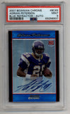 Adrian Peterson 2007 Bowman Chrome Blue Refractor Auto 20/75 PSA 9 Mint