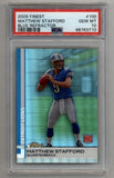 Matthew Stafford 2009 Finest Blue Refractor #100 238/429 PSA 10 Gem Mint