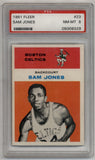 Sam Jones 1961-62 Fleer #23 PSA 8 Near Mint-Mint