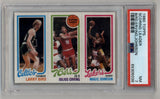 Bird/Erving/Johnson 1980-81 Topps #6 PSA 7 Near Mint 5036