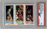 Bird/Erving/Johnson 1980-81 Topps #6 PSA 7 Near Mint 0697