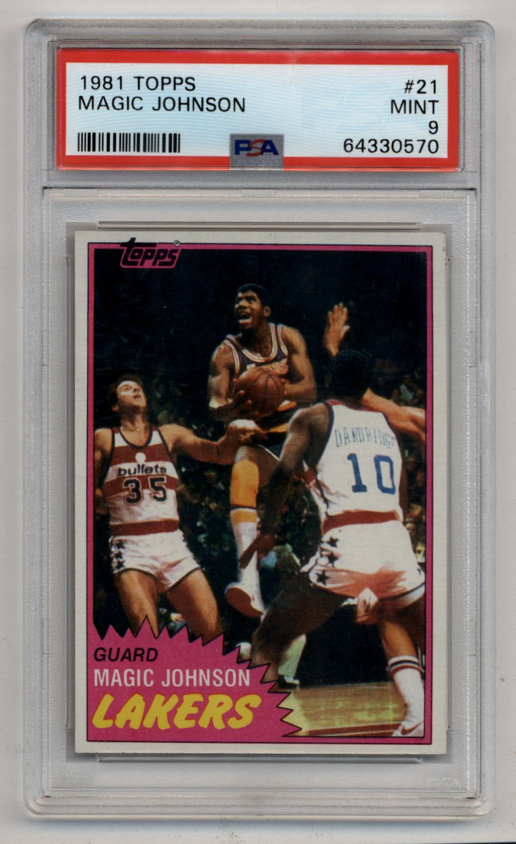 Magic Johnson 1981-82 #21 PSA 9 Mint 0570