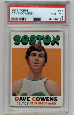 Dave Cowens 1971-72 Topps #47 PSA 8 Near Mint-Mint