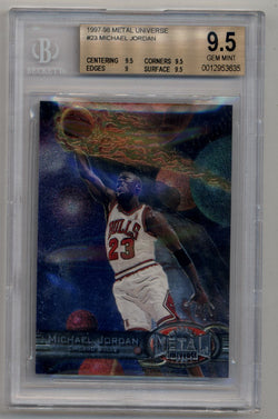 Michael Jordan 1997-98 Metal Universe #23 BGS 9.5 Gem Mint