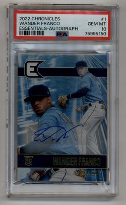 Wander Franco 2022 Chronicles Essentials Auto PSA 10 Gem Mint