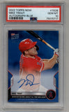 Mike Trout 2022 Topps Now Auto Blue 14/49 PSA10 Gem Mint