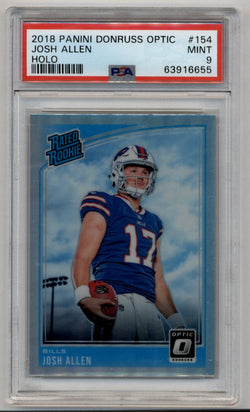 Josh Allen 2018 Donruss Optic #154 Holo PSA 9 Mint 6655