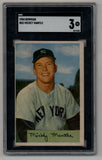 Mickey Mantle 1954 Bowman #65 SGC 3 Very Good