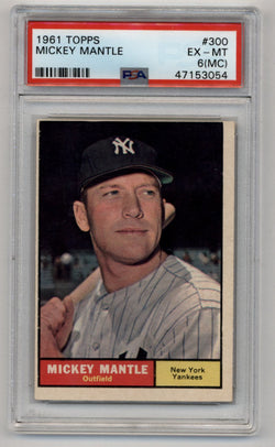 Mickey Mantle 1961 Topps #300 PSA 6 Excellent-Mint (MC) 3054