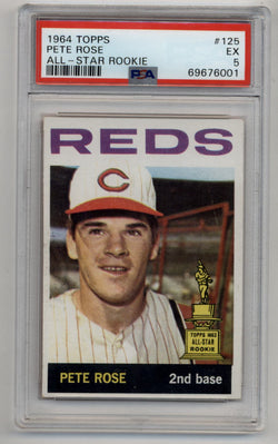 Pete Rose 1964 Topps All-Star Rookie #125 PSA 5 Excellent 6001