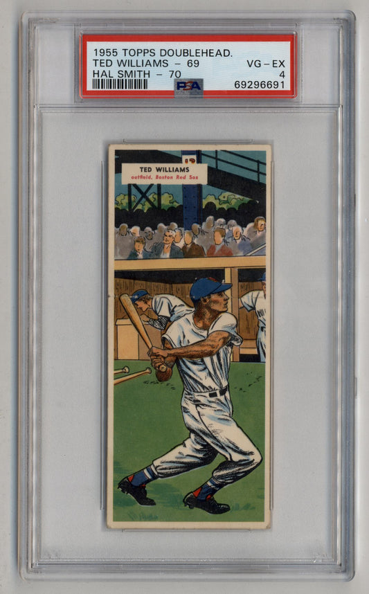 Ted Williams/Hal Smith 1955 Topps Doublehead PSA 4 Very Good-Excellent