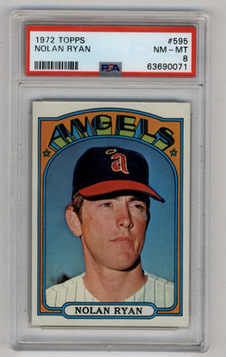 Nolan Ryan 1972 Topps #595 PSA 8 Near Mint-Mint