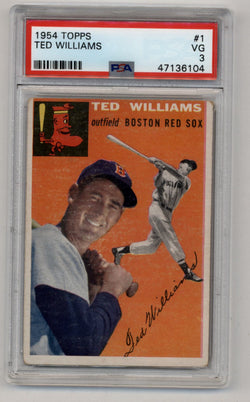 Ted Williams 1954 Topps #1 PSA 3 Very Good 6104