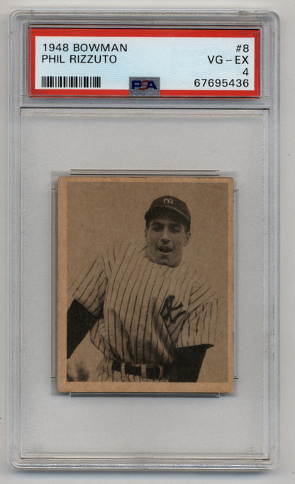 Phil Rizzuto 1948 Bowman #8 PSA 4 Excellent-Mint