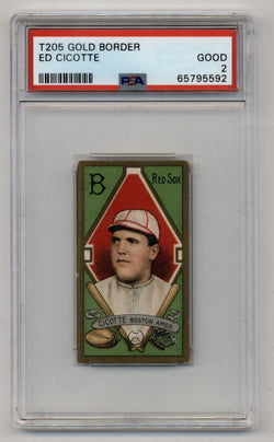 Ed Cicotte T205 Gold Border PSA 2 Good