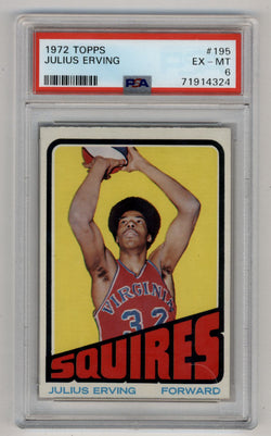 Julius Erving 1972-73 Topps #195 PSA 6 Excellent-Mint 4324