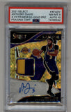 Anthony Davis 2021-22 Select X-fractor Memorabilia Signature Gold 08/10 PSA 8 Near Mint Auto 10