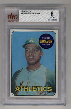 Reggie Jackson 1969 Topps #260 BVG 8 Near Mint-Mint 9266