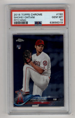 Shohei Ohtani 2018 Topps Chrome #150 PSA 10 Gem Mint 6319