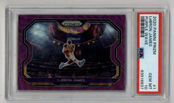 LeBron James 2020-21 Prizm Purple Wave #1 PSA 10 Gem Mint 6637