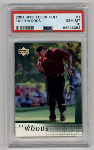 Tiger Woods 2001 Upper Deck #1 PSA 10 Gem Mint 6053