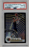 Luka Doncic 2020-21 Donruss Optic T-Minus 3....2...1 Gold 02/10 PSA 10 Gem Mint