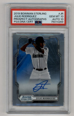 Julio Rodriguez 2019 Bowman Sterling Prospect Auto PSA 10 Gem Mint Auto 10 4269