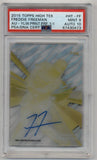 Freddie Freeman 2015 Topps High Tek Yellow Printing Proof Auto 1/1 PSA 9 Mint Auto 10