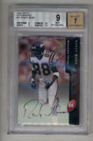 Randy Moss 1998 Topps Auto #A1 BGS 9 Mint Auto 7