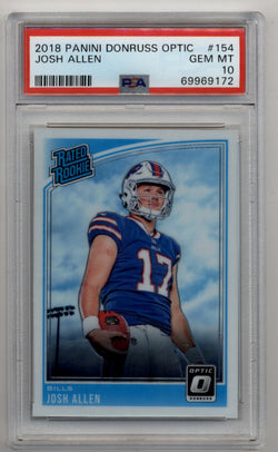 Josh Allen 2018 Donruss Optic #154 PSA 10 Gem Mint 9172