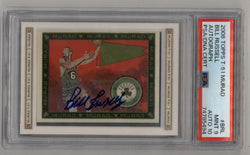 Bill Russell 2008-09 Topps T-51 Murad Auto PSA 9 Mint Auto 10