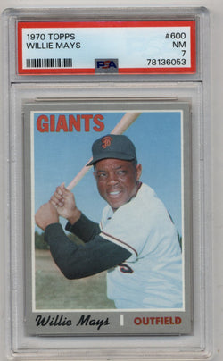 Willie Mays 1970 Topps #600 PSA 7 Near Mint 6053